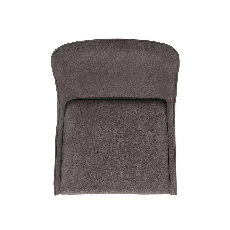 Set of 2 Ronan Standard Height Armchair Set Walnut - Picket House Furnishings: Contemporary Upholstered, Rubberwood Frame