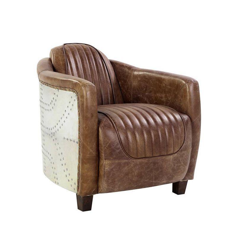 Brancaster Leather Barrel Chair