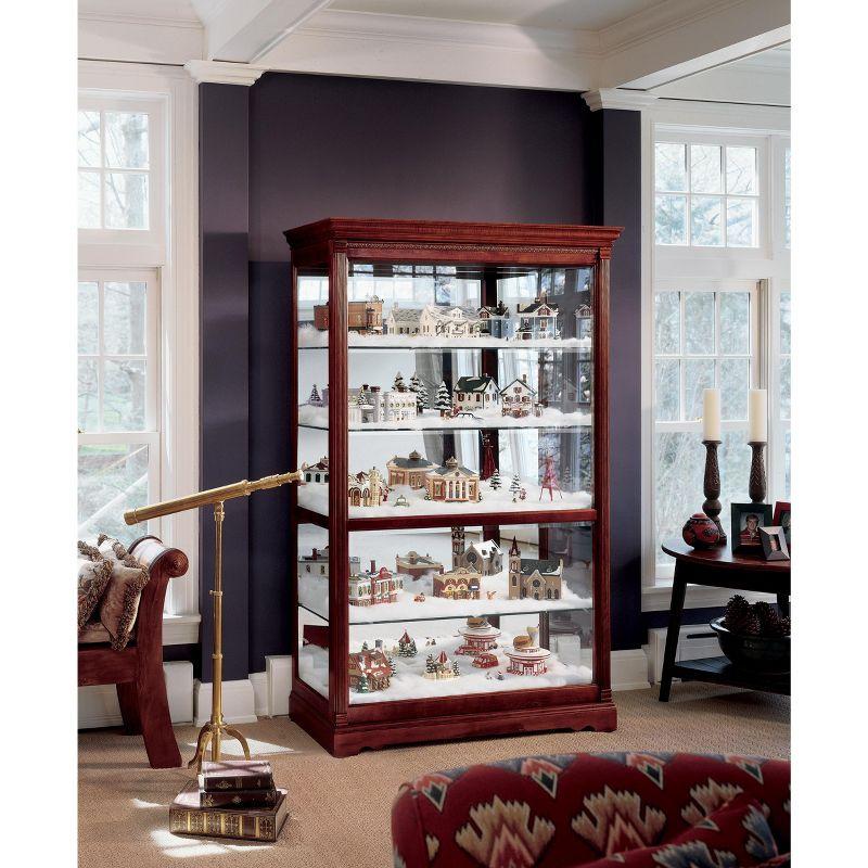 Howard Miller 680235 Townsend Curio Cabinet 680235 Windsor Cherry