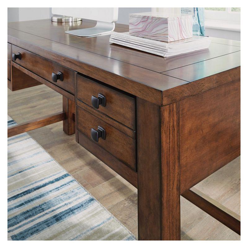 Tahoe Executive Writing Desk - Aged Maple - Home Styles: Mid-Century Modern, Hardwood Frame, Drawer Storage