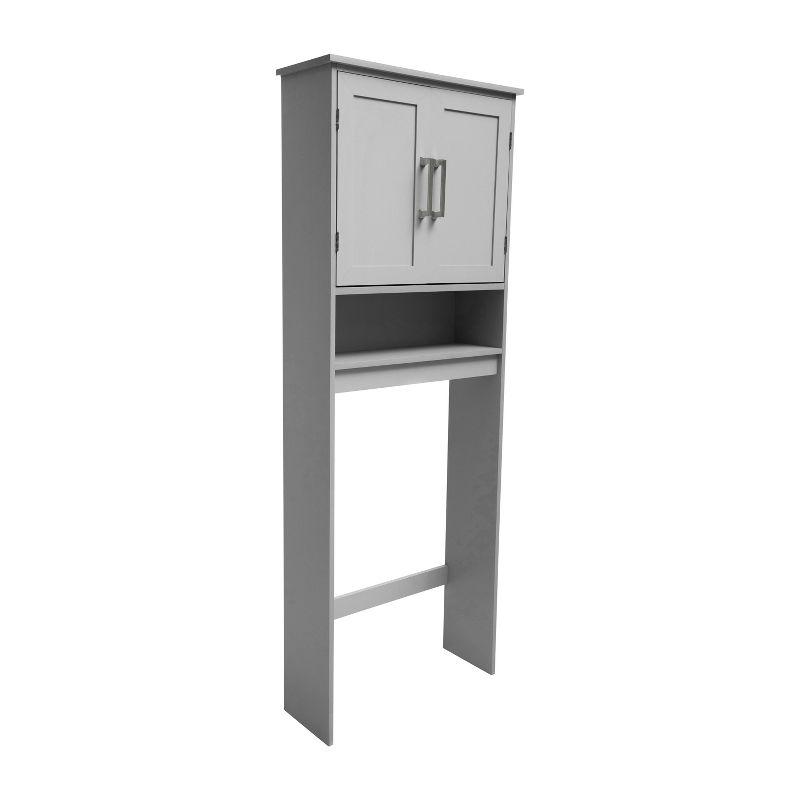 Vega Modern Over the Toilet Cabinet with Shelves and Magnetic Closure Doors