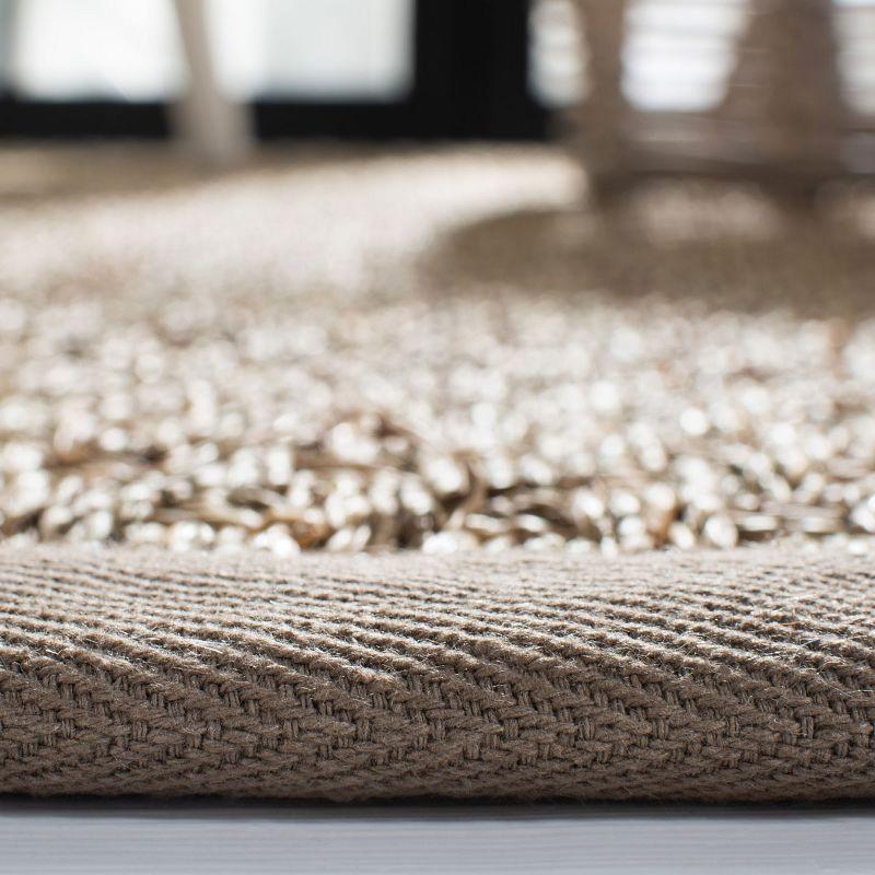 Natural Fiber NF114 Power Loomed Indoor Area Rug - Natural/Grey - 7'x7' - Safavieh