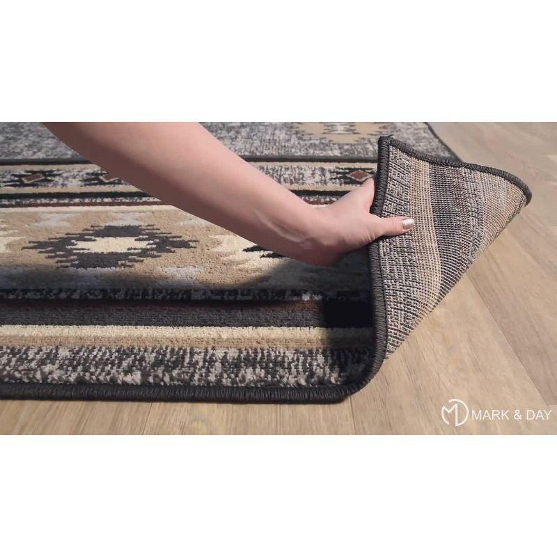 Mark & Day Oxbow 7'10"x11'2" Rectangle Woven Indoor Area Rugs Charcoal
