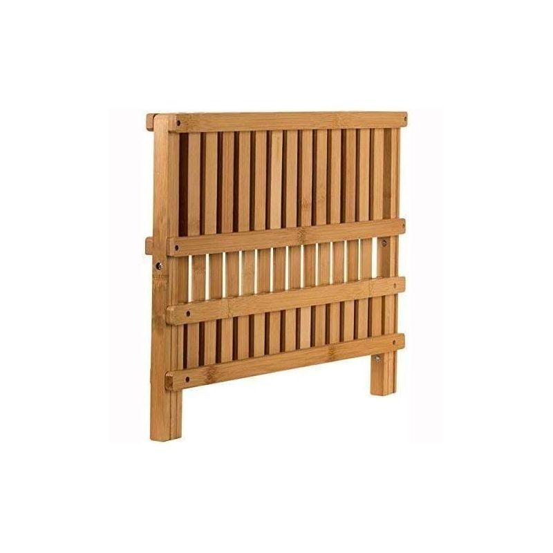 2-Tier Bamboo Collapsible Dish Drying Rack