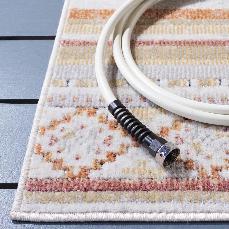 Cabana CBN551 Power Loomed Indoor and Outdoor Runner Rug - Ivory/Beige Gold - 2'2"x9' - Safavieh.