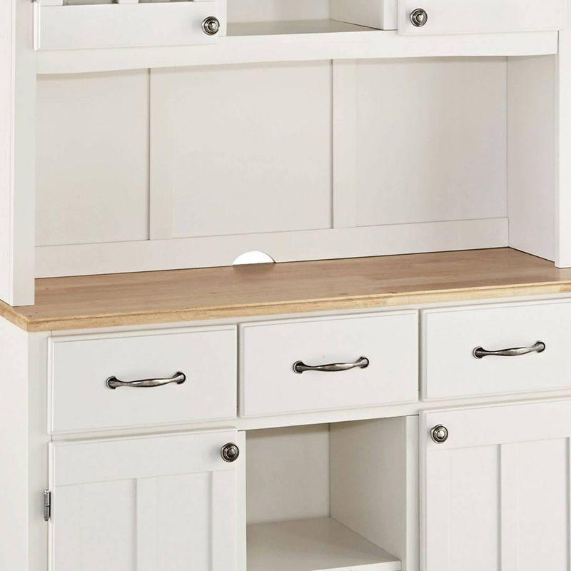 Sideboard buffet Servers Wood Top and Hutch - Home Styles