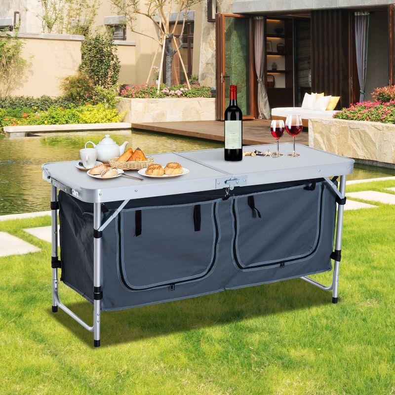 47.2'' Rectangular Adjustable Folding Table