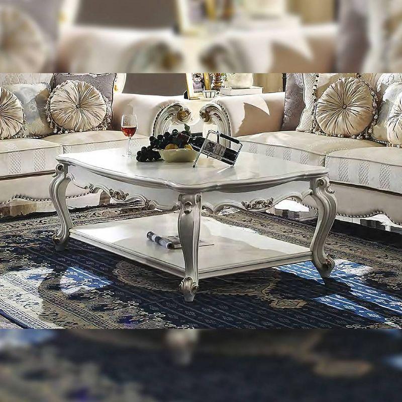 47" Picardy Coffee Table Antique Pearl - Acme Furniture