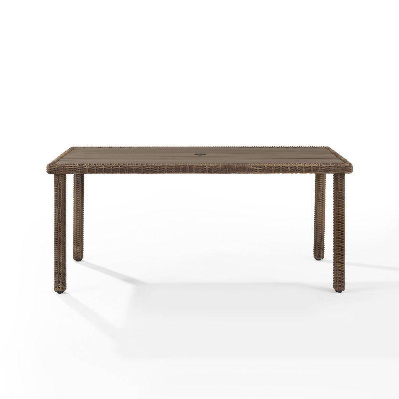 Bradenton Outdoor Rectangular Dining Table Weathered Brown - Crosley