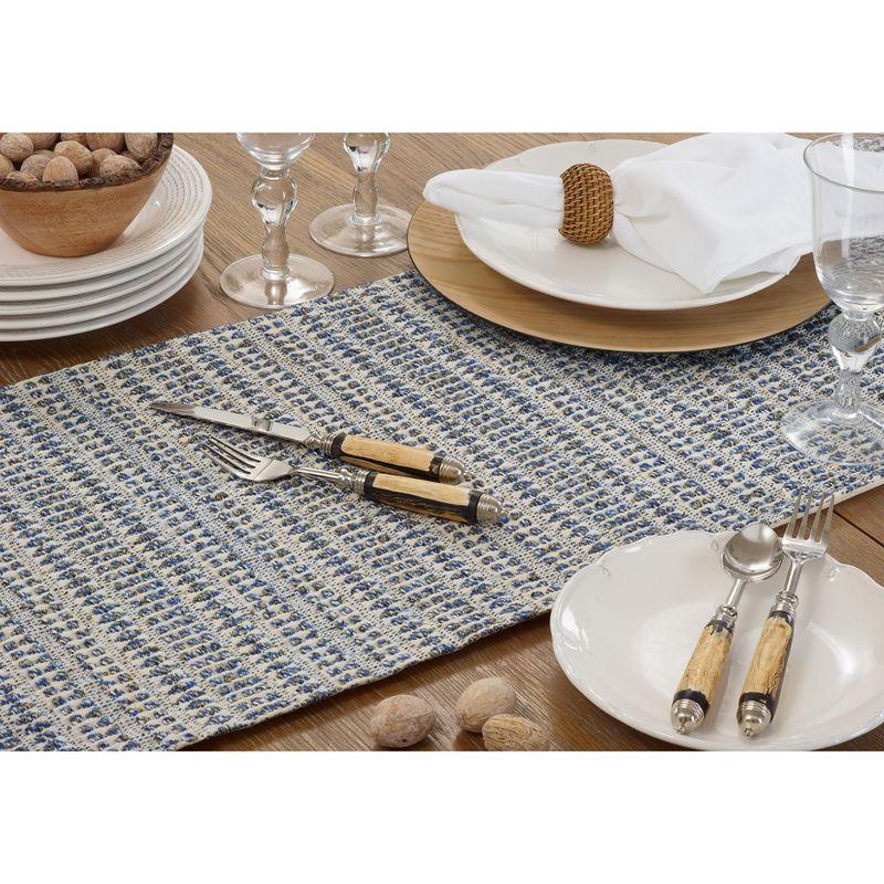 Saro Lifestyle Table Runner With Woven Line Design