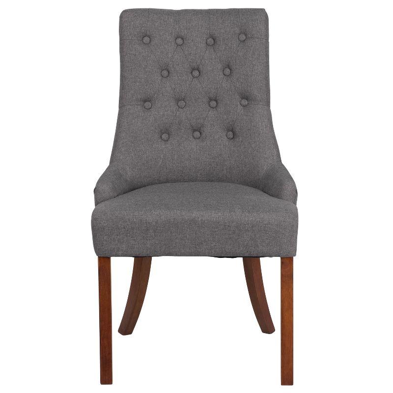 Flash Furniture HERCULES Paddington Series Gray Fabric Tufted Chair