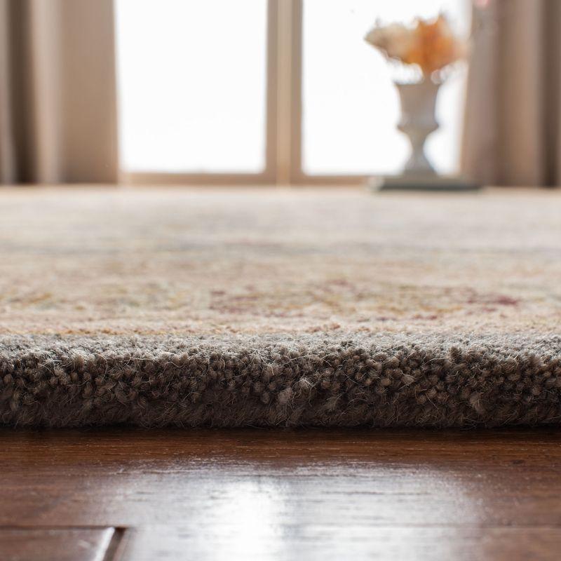 Anatolia AN549 Hand Tufted Indoor Area Rug - Teal Blue/Taupe - 6'x9' - Safavieh
