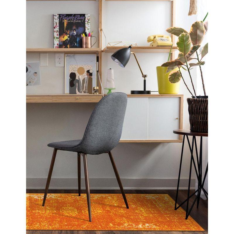 Unique Loom 2' 0 x 13' 0 Sofia Casino Orange Area Rug