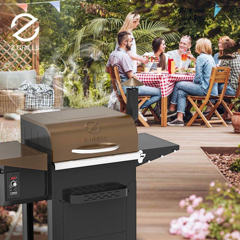 ZPG-6002B Wood Pellet Grill BBQ Smoker Digital Control - Brown - Z Grills