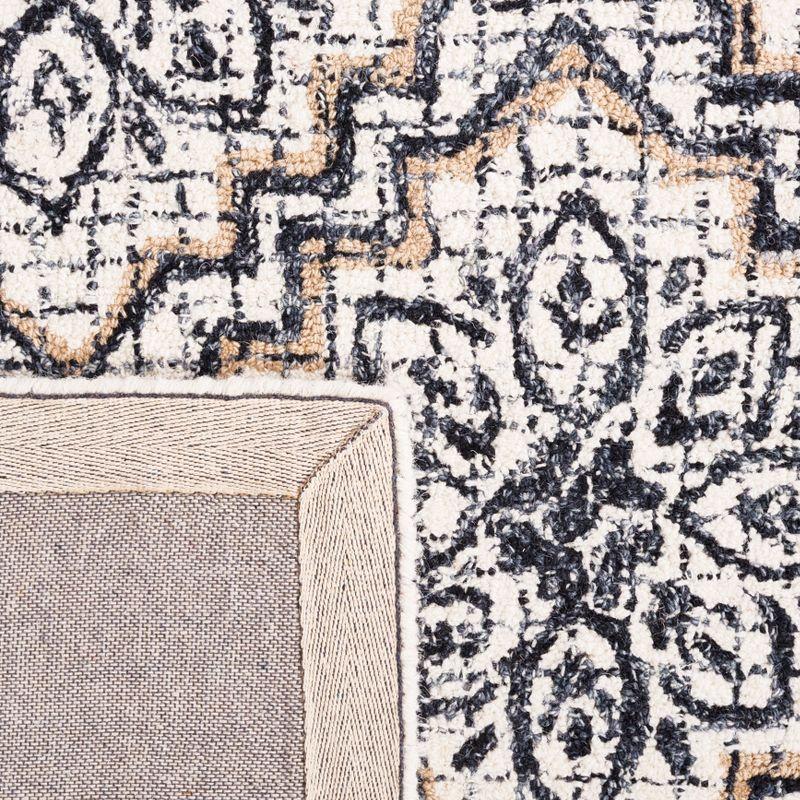 Abstract ABT201 Handmade Indoor Accent Rug - Ivory/Navy - 3'x5' - Safavieh