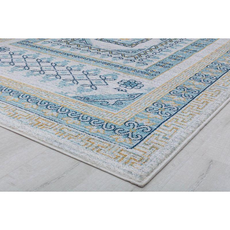 Rugs America Harper HY40G Morning Glory Abstract Vintage Gray Area Rug for Dining Room Rug Neutral Rug Living Room Rug Kitchen, 2'6" x 8'