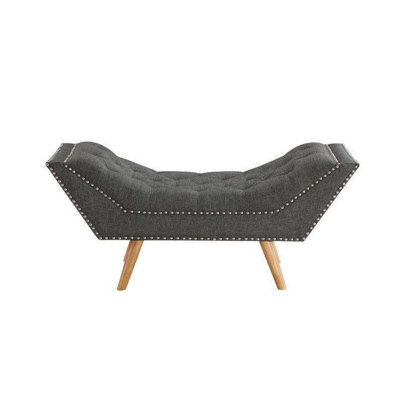 Jaime Button Tufted Bench - Boraam