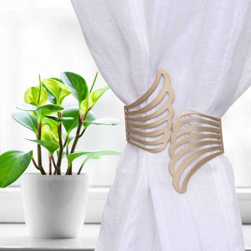 Evideco Angel  Metal Wings Curtain Tieback – Elegant and Durable Design