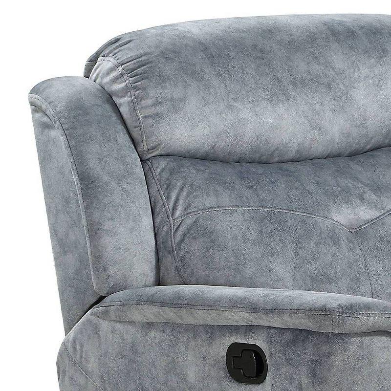 Acme Furniture Mariana Recliner Sofa Silver Gray Fabric