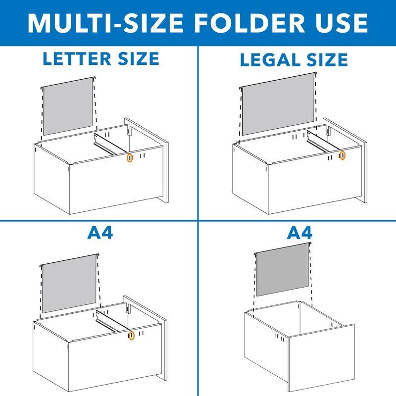 Mount-It! Mobile Vertical File Cabinet with Three Drawers | Under Desk Rolling Storage