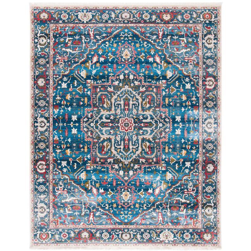 Vintage Persian VTP479 Power Loomed Indoor Area Rug - Blue/Ivory - 8'x10' - Safavieh