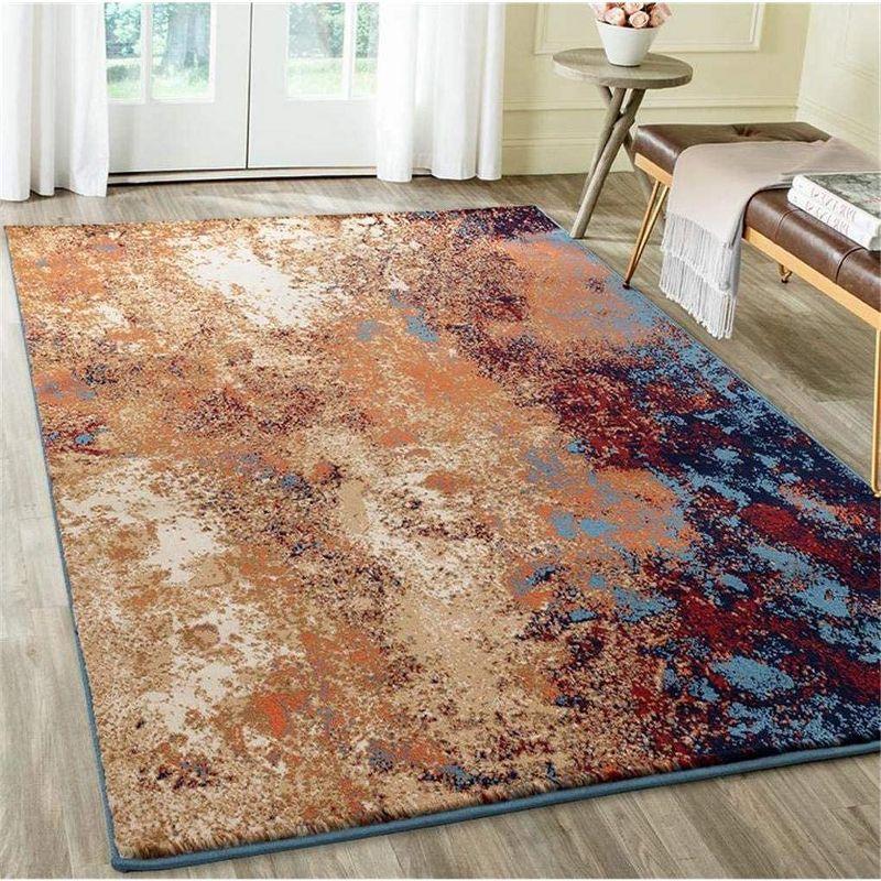 Luxe Weavers Modern Splatter Abstract Area Rug