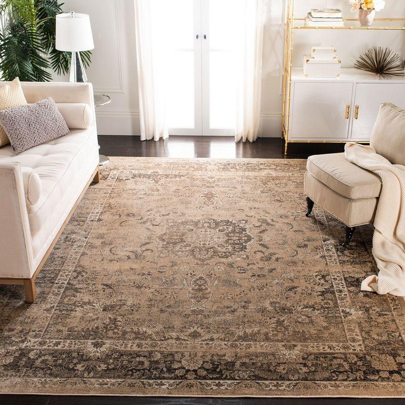 Heirloom Warm Beige 10' x 14' Hand-Knotted Wool & Viscose Area Rug