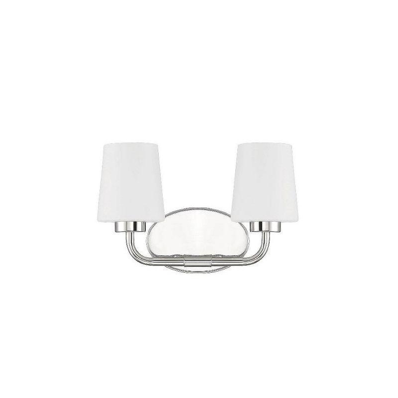 Savoy House Capra 2 - Light Vanity in  Polished Nickel
