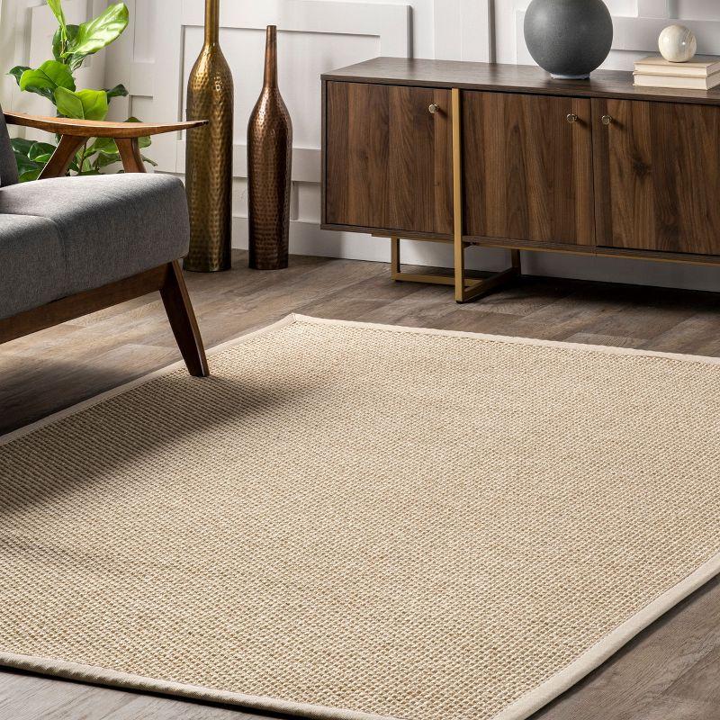 Proper Sisal and Wool Tan Area Rug