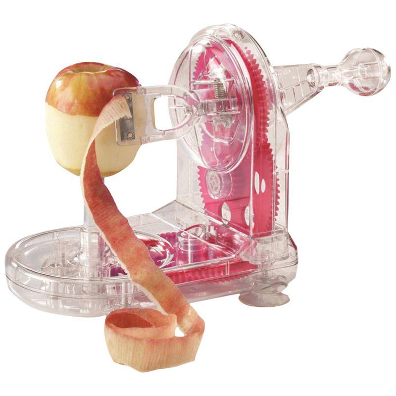 Transparent Plastic Apple Peeler with Corer Slicer