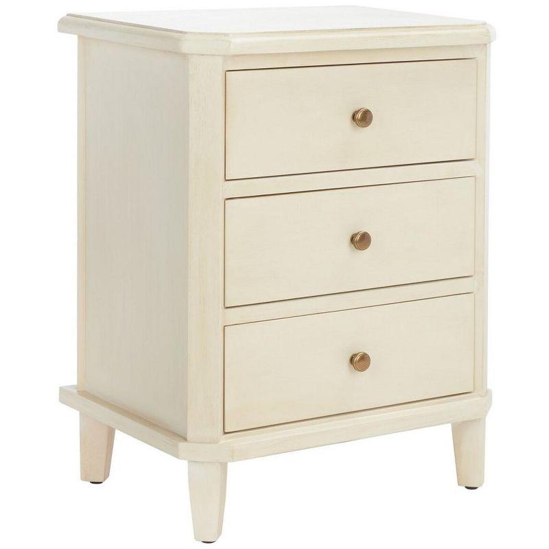 Joe Nightstand with Storage Drawers - Barley - Safavieh.