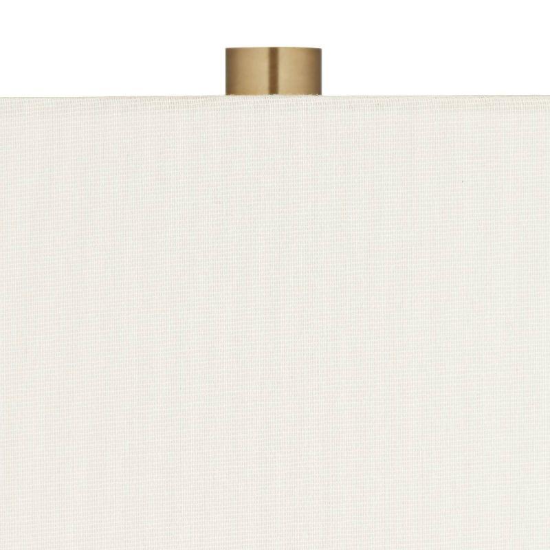 Possini Euro Design Cyclone 30" Tall Large Modern Glam Luxury End Table Lamp Gold Finish Metal Marble Single White Shade Living Room Bedroom Bedside