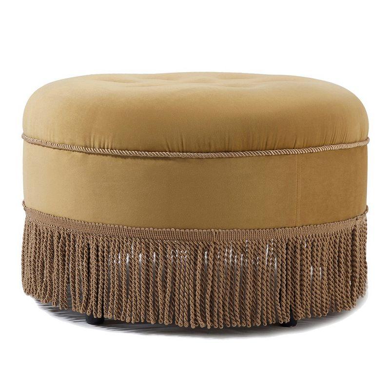 Jennifer Taylor Home Yolanda 24" Upholstered Round Accent Ottoman