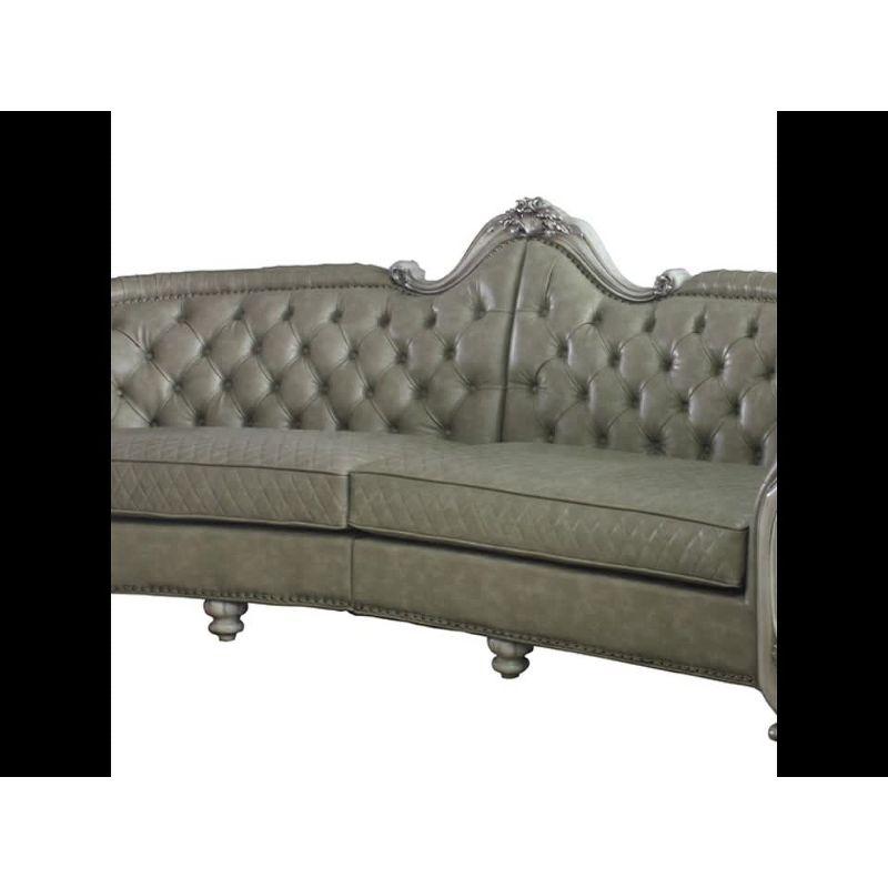 Dresden 112.6'' Faux Leather Sofa