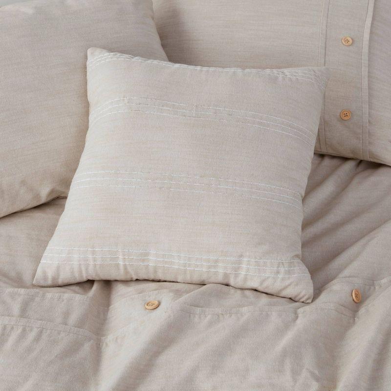 Modern Farmhouse King/Cal King Organic Cotton Comforter Set