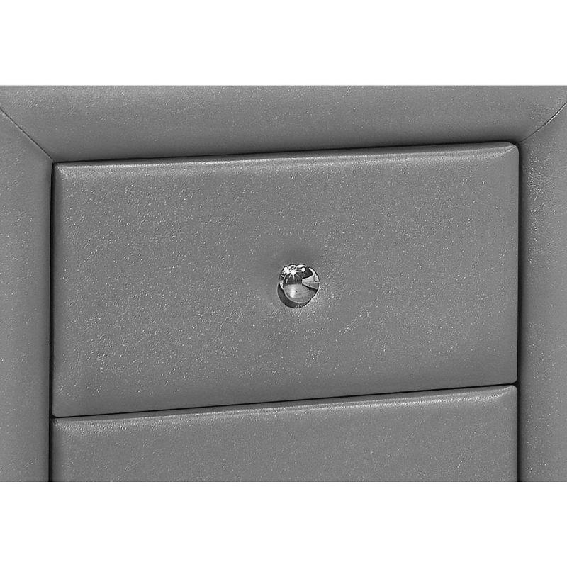 Monarch Specialties Accent Table Side End Nightstand Lamp Living Room Bedroom Metal Laminate Black Contemporary Modern