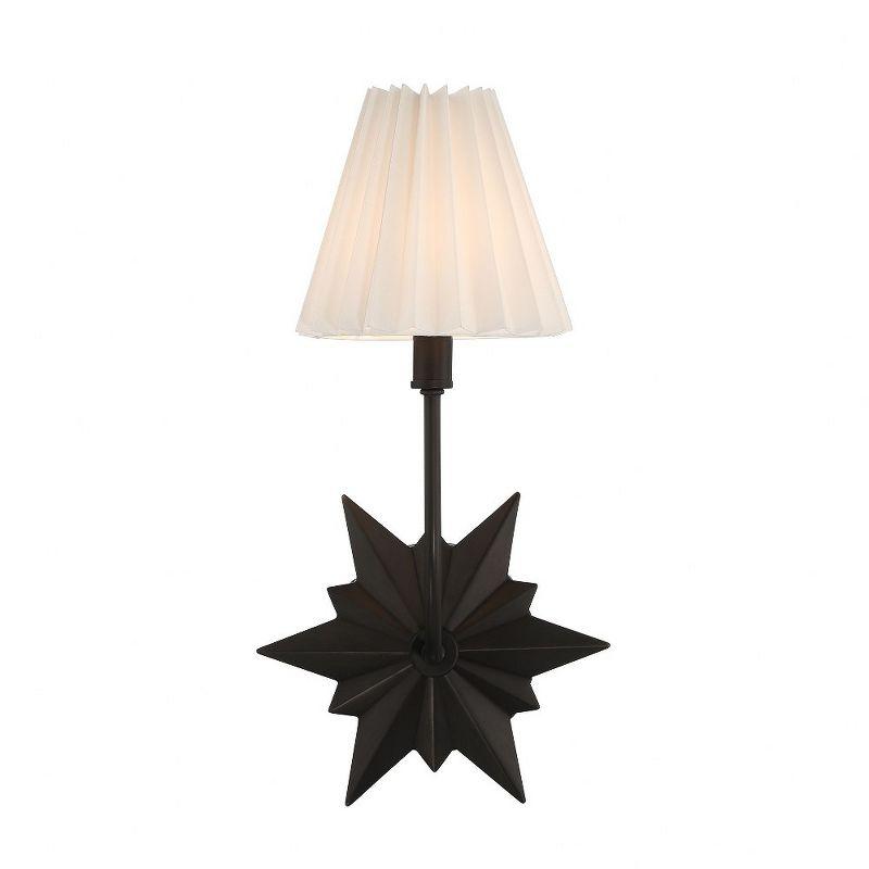 Ivy Bronx Ligetti Metal Armed Sconce in Black