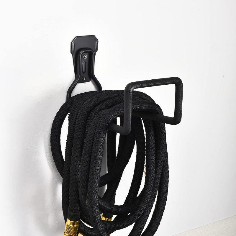 2WAYZ Heavy Duty Hose Holder for Garden - Black