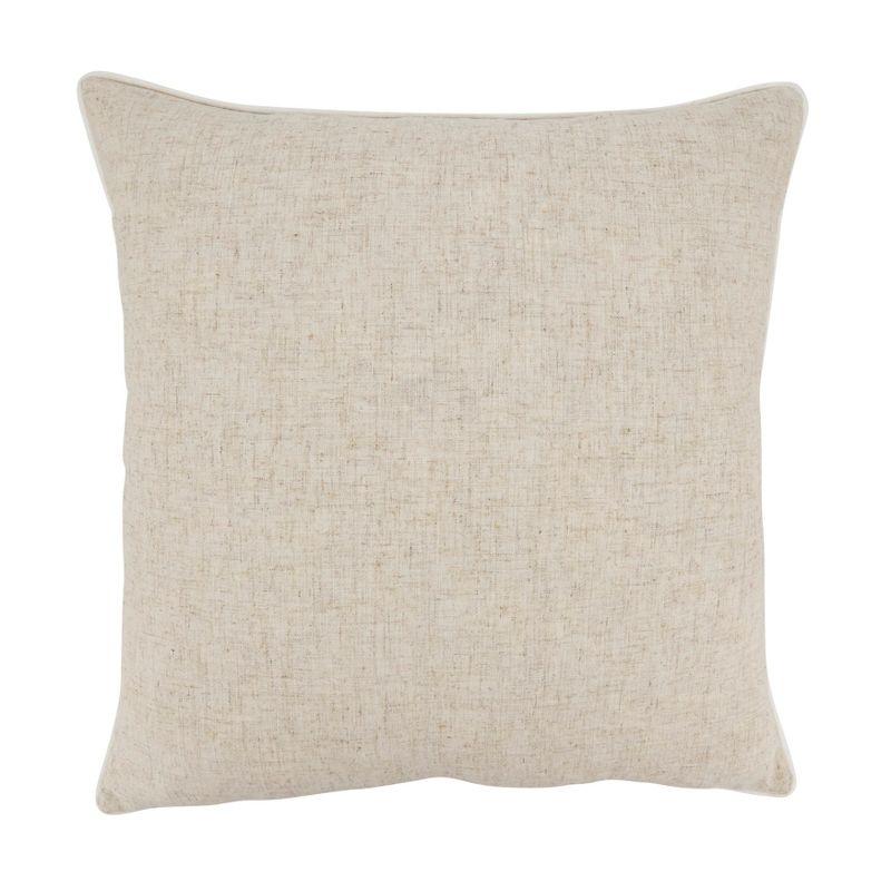 Saro Lifestyle Toscana Daydream Throw Pillow Cover with Piping