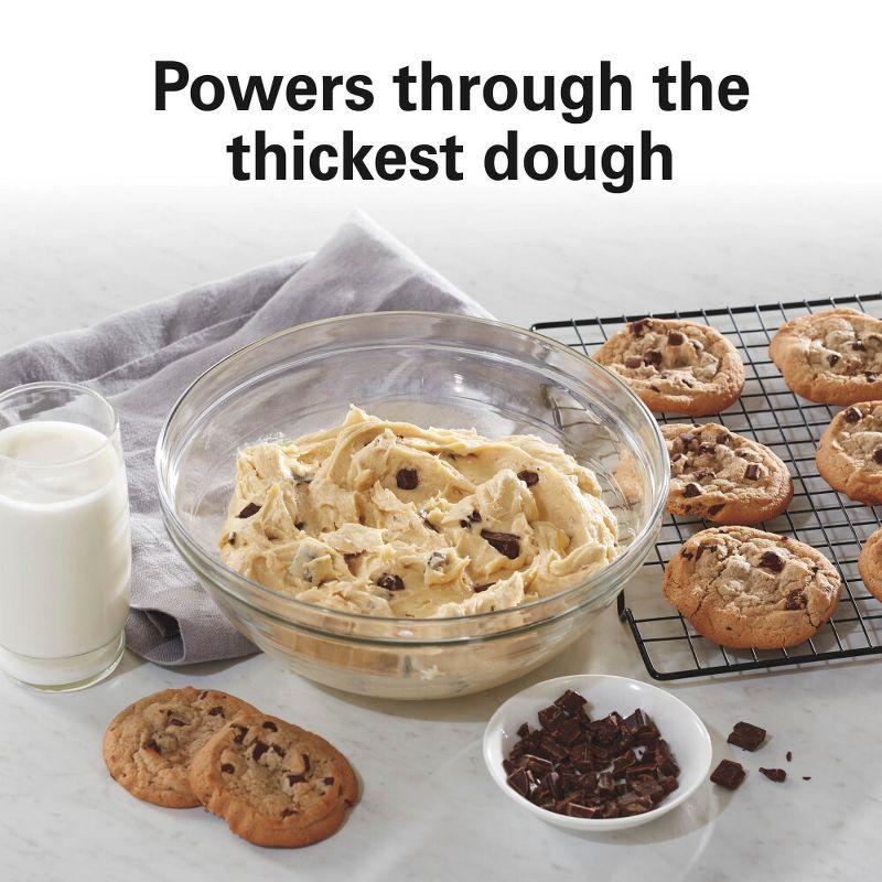 Hamilton Beach® 7-Speed 4-Quart Electric Stand Mixer with Splash Guard, Dough Hook, Flat Beater, and Whisk Attachments