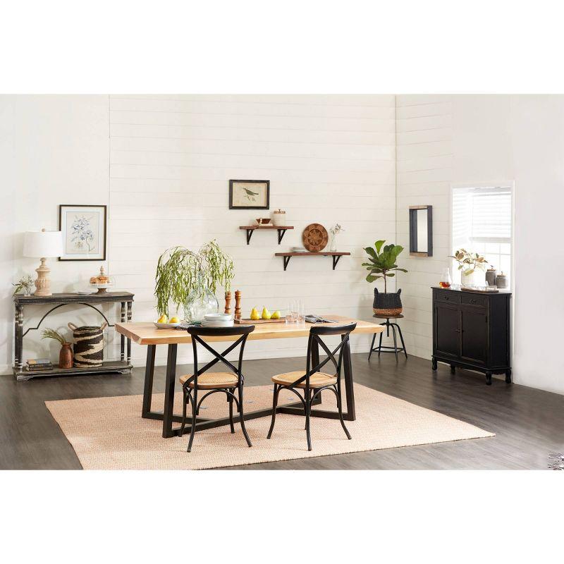 Contemporary Wood Dining Table Brown - Olivia & May: Sleek Design, Seats 6, Non-Extendable