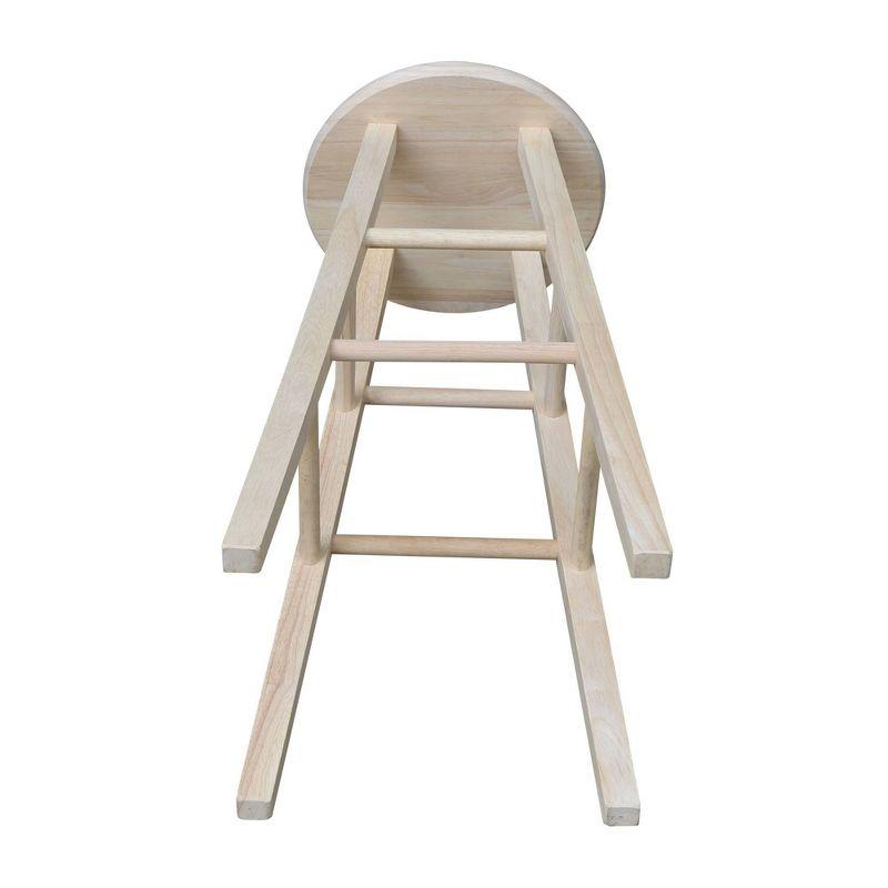 Round Top Barstool Unfinished - International Concepts