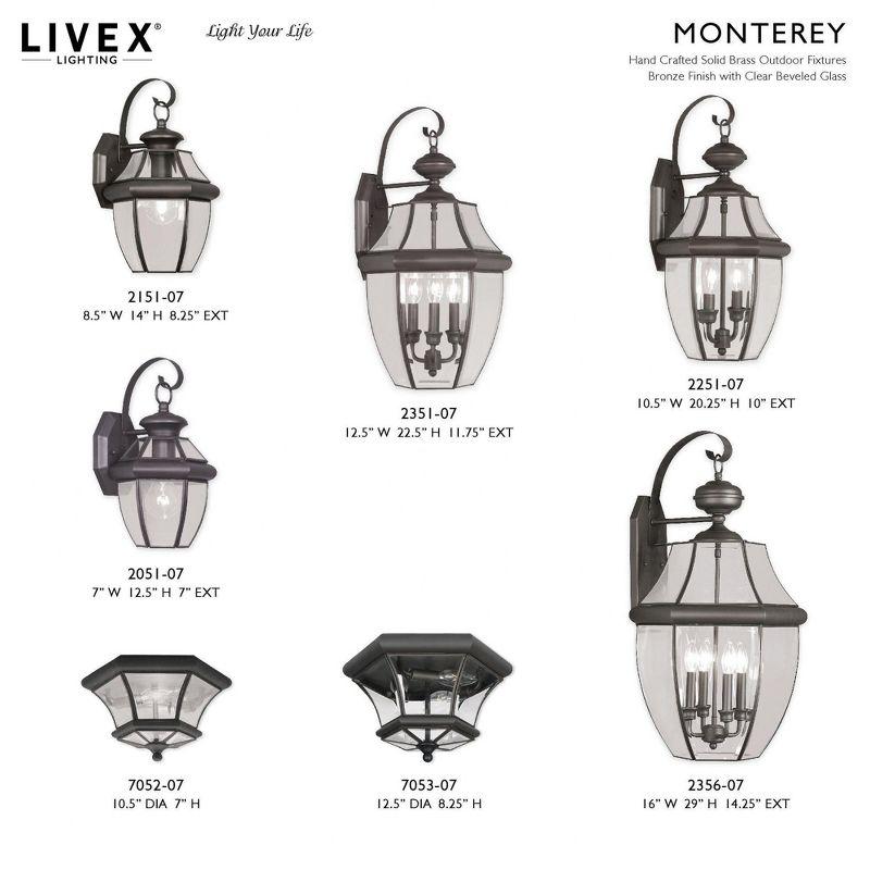 Livex Lighting Monterey 1 - Light Wall Light in  Bronze