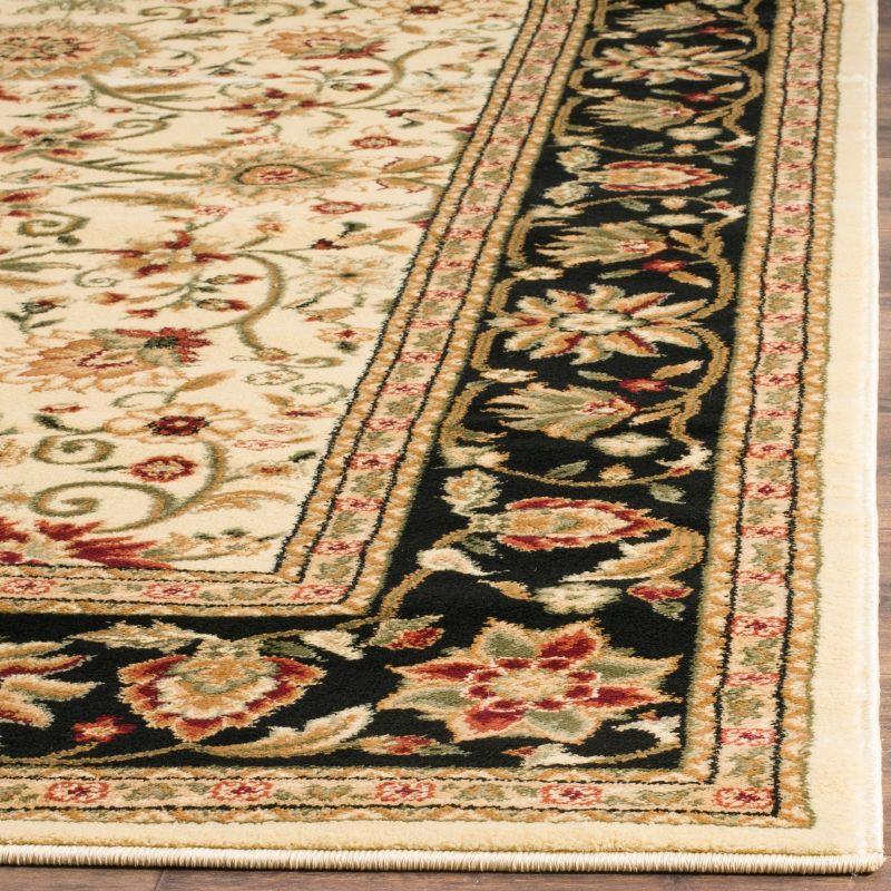 Lyndhurst LNH212 Power Loomed Accent Rug - Ivory/Black - 2'3"x4' - Safavieh