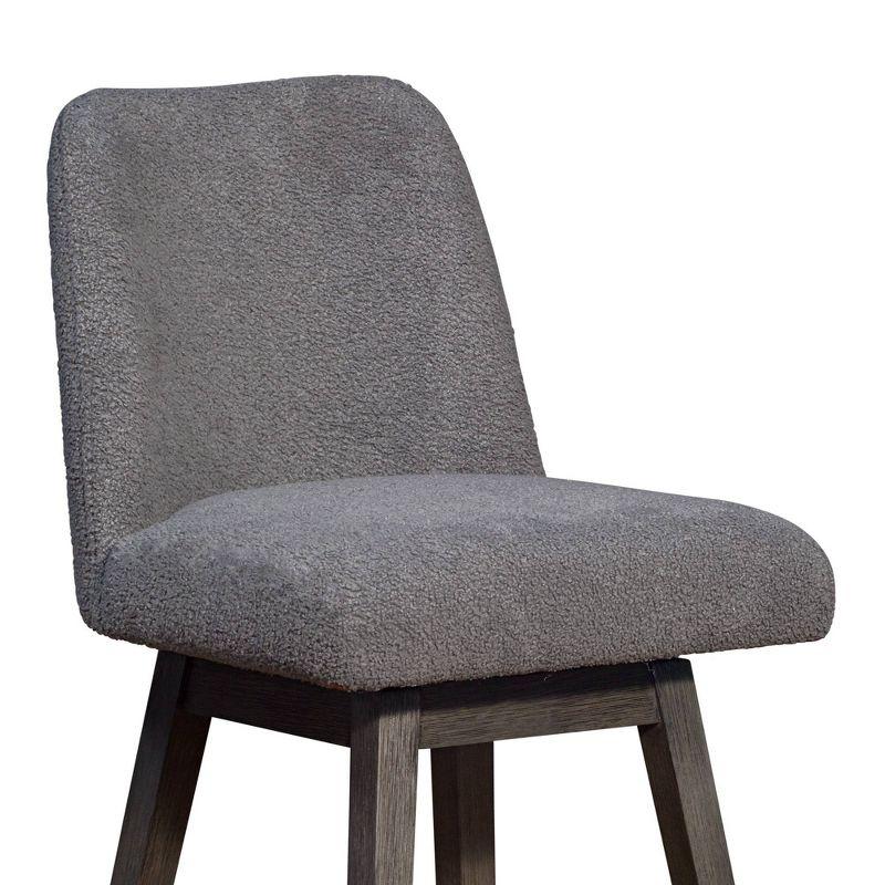 Armen Living 40" Amalie Swivel Barstool Gray