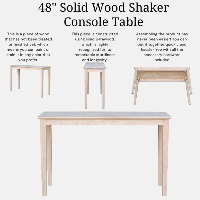 Shaker Table Unfinished - International Concepts