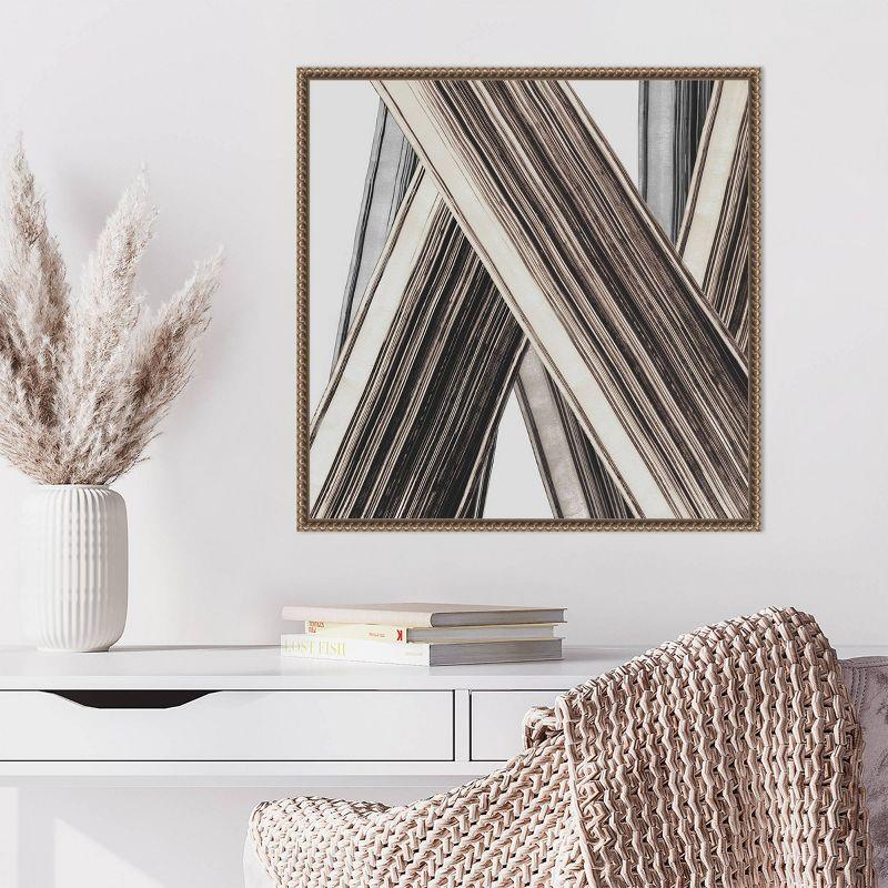 Bold Impressions II Abstract Canvas Print with Bronze Frame