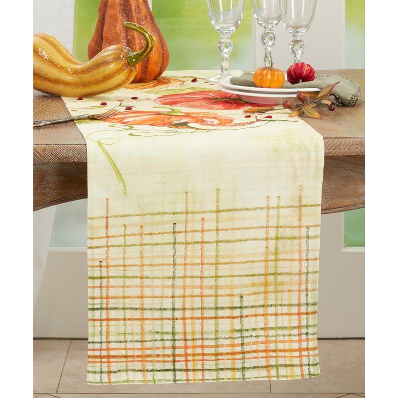 Cotton Blend Thanksgiving Table Runner