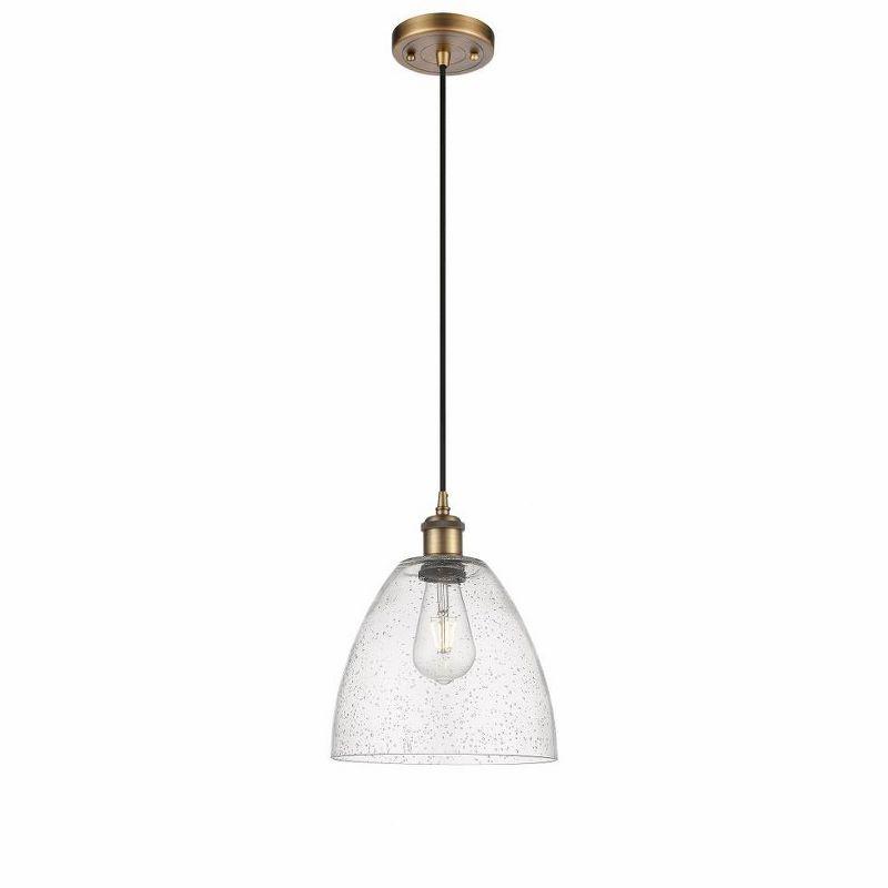 Innovations Lighting Bristol Glass 1 - Light Pendant in  Brushed Brass