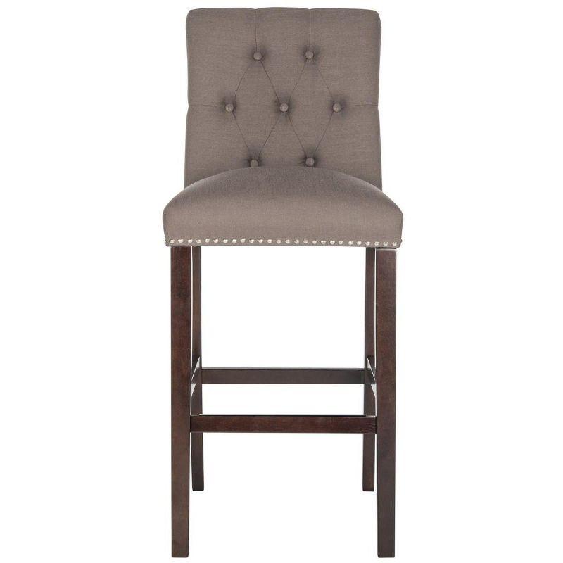 Norah Bar Stool (Set of 2) - FOX6210 - Dark Taupe - Safavieh Couture